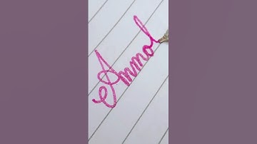 Anmol 💗name Calligraphy.#shorts #whatsappstatus #calligraphy #namewriting