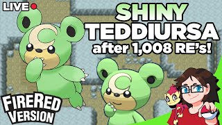 [LIVE] Shiny Teddiursa after 1,008 RE's in Pokemon FireRed!