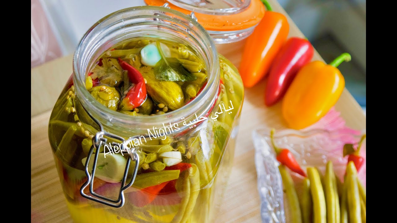 مخلل الفاصولياء لون وطعم وقرشة غير شكل👌|Beens pickles