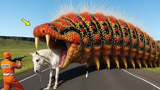 Heroic Rescue Team Saves Lonely Horse from Giant Bug Terrifying Attack