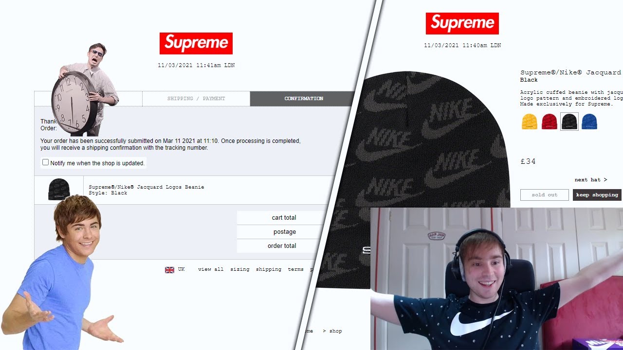 Supreme SS21 Week 3 - Live Cop - Nike Week (Manual Checkout)