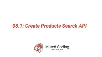 08.1 Create Products Search API - Build Full Ecommerce Site - Using React, Redux, Node js and Mongo
