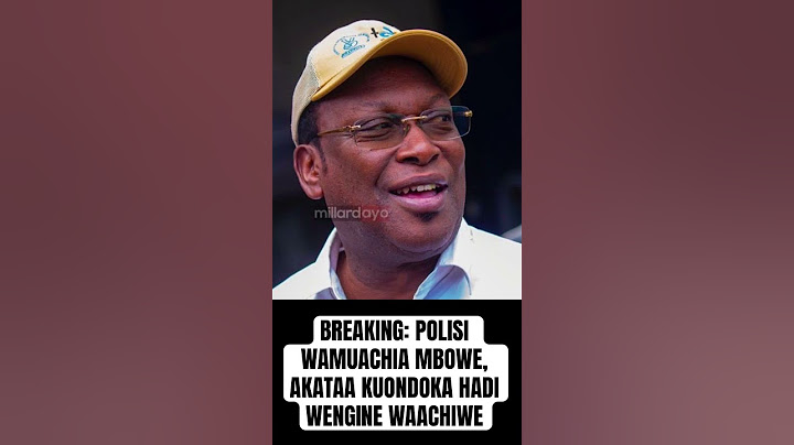 #BREAKING POLISI WAMUACHIA MBOWE, AKATAA KUONDOKA HADI WOTE WALIOKAMATWA WAPATE DHAMANA