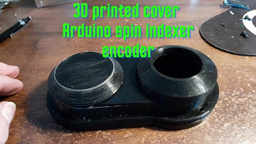 Adding an encoder cover to a spin indexer. Arduino spin indexer, DIY encoder display.