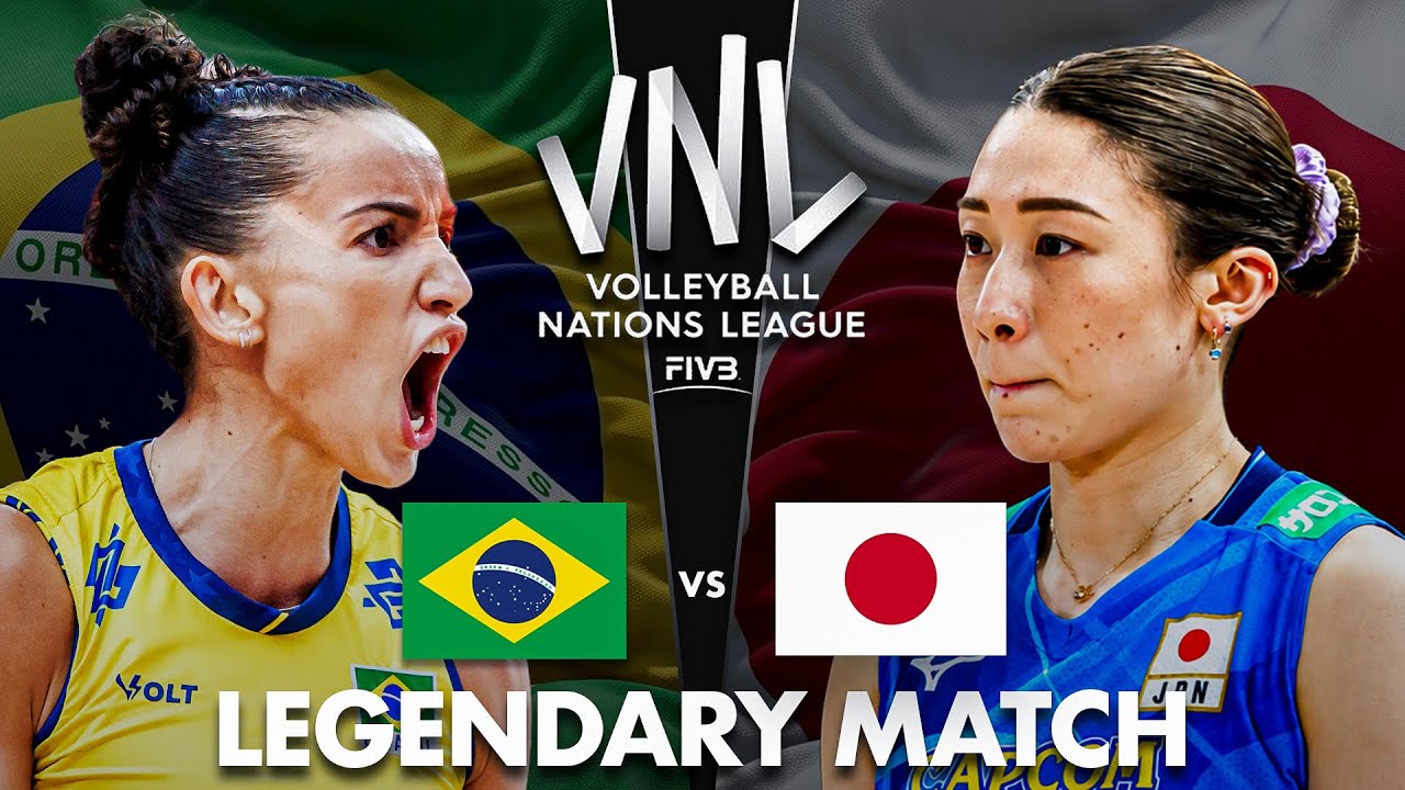 Japan 🇯🇵 vs Brazil 🇧🇷 | Legendary Volleyball Match !!!