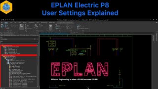 EPLAN Electric P8 Beginner’s Guide: User Settings Explained (Dark Mode, Cursor, Colors & More)