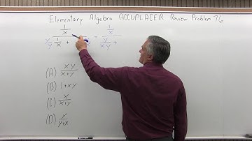 ACCUPLACER Review: Elementary Algebra Problem 76 - Mathematics with Dan Avedikian