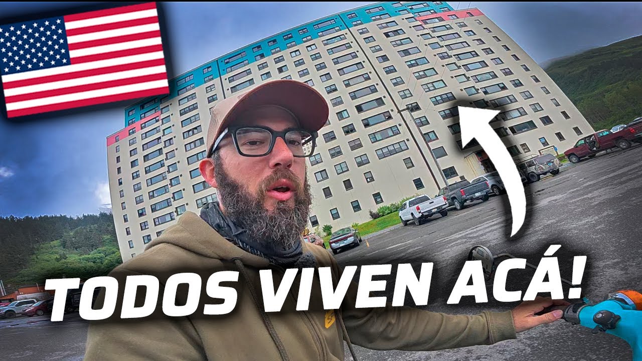 TODA LA CIUDAD VIVE EN ESTE EDIFICIO DE ALASKA😱👀 | WHITTIER🇺🇲