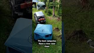 I love the campsites near the river!! #overlanding #camping #adventure