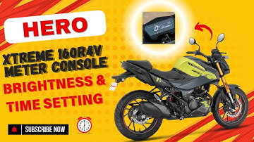 Xtreme 160r4v Display Meter Control Setting |Brightness & Time | #xtreme160r4v #displaymeter