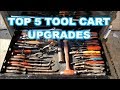 TOP 5 TOOL CART MODS Snap On KRSC326  (Must-have modifications for a ToolCart)