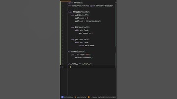 What’s a clean way to create thread-safe counters? How to Build Thread-safe Counters in Python!