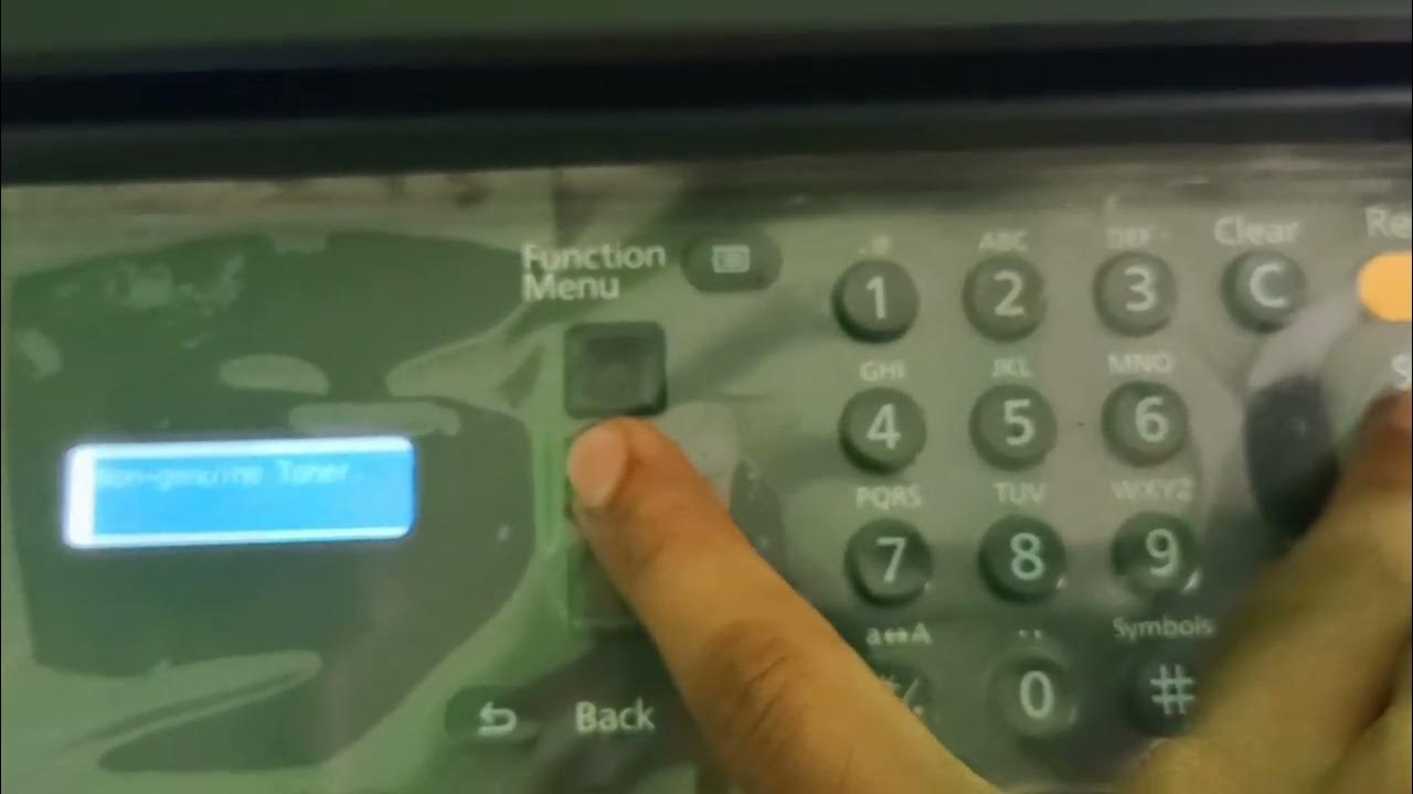 Non Genuine Toner Problem Solved in 1 minute Kyocera taskalfa 2320