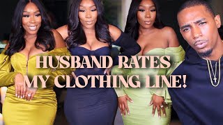 HUSBAND RATES OUTFITS FROM MY OWN CLOTHING LINE!!!!!  + GIVEAWAY!