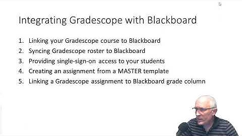 Integrating Gradescope with Blackboard