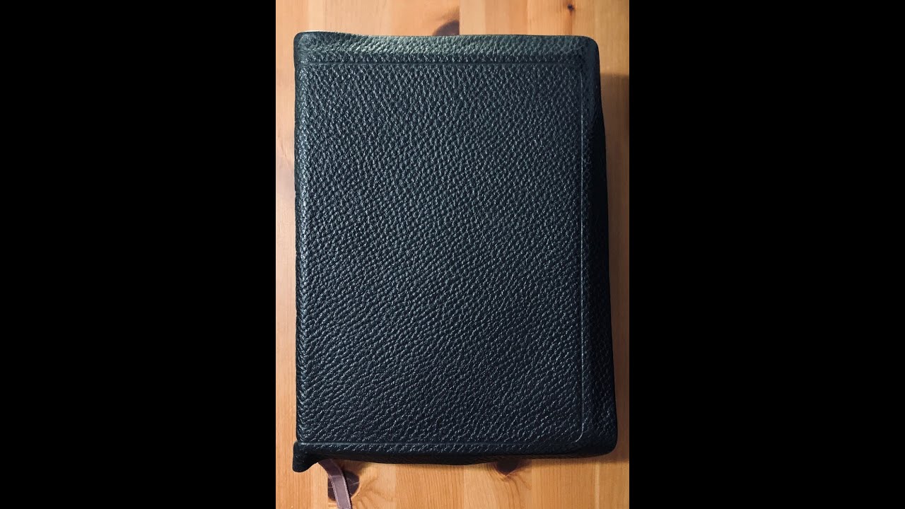 Thompson New Chain Reference Bible in Black Pin Seal Morocco Leather - King James Version