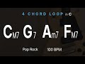 CM7-G7-Am7-FM7 | 4 CHORD LOOP | 7TH | Key C | 100 BPM