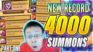 4,000+ Scrolls On 1 Account?! - World Record Summon Session! Part 1