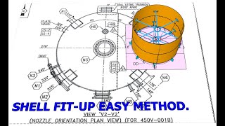 PRESSURE VESSEL, TANK, SILO, SHELL HORIZONTAL FITUP, TUTORIAL