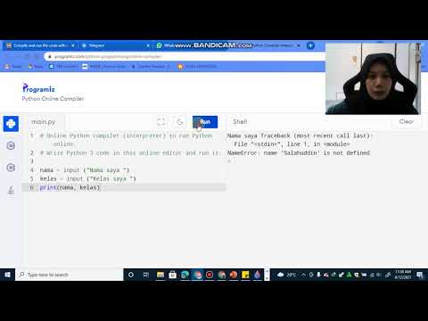 Cara untuk menghasilkan fungsi input dan output dalam segmen kod Python