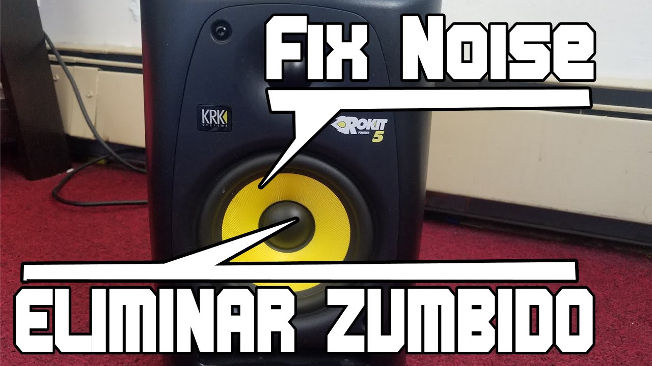 Cómo eliminar ruido, zumbido de altavoces, How to fix KrK Rokit 5
