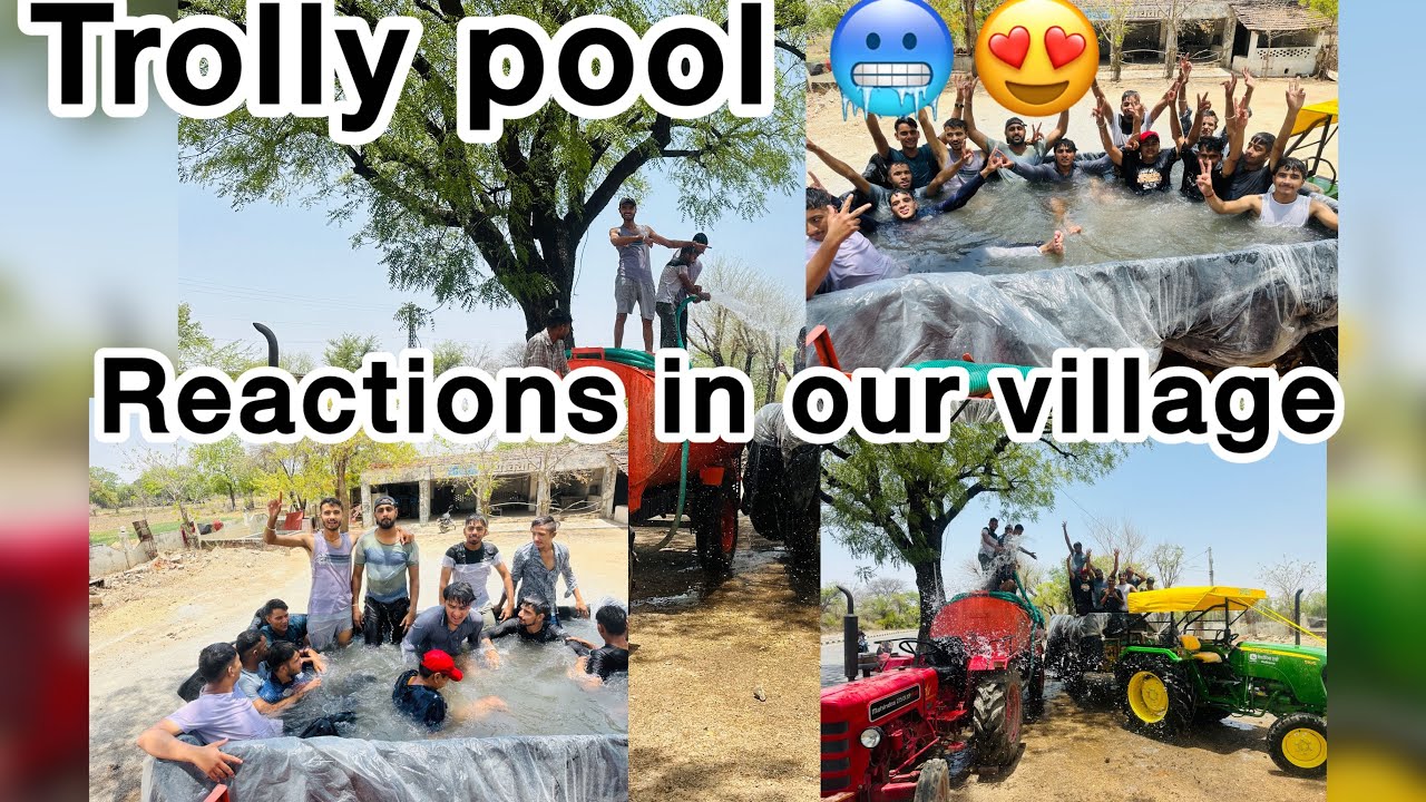 Moving Trolly Pool 🏊 ( देसी पूल )  !