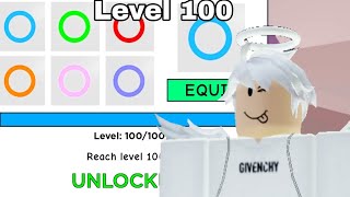 Reaching lvl 100 + getting the blue halo in tower of misery! I roblox tower of misery screenshot 5
