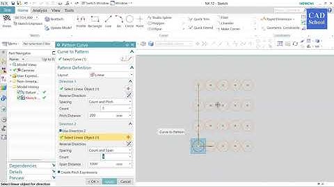 Siemens NX - How to use Offset, Mirror Curve and Pattern Curve - NX Tutorial for Beginners - NX 12