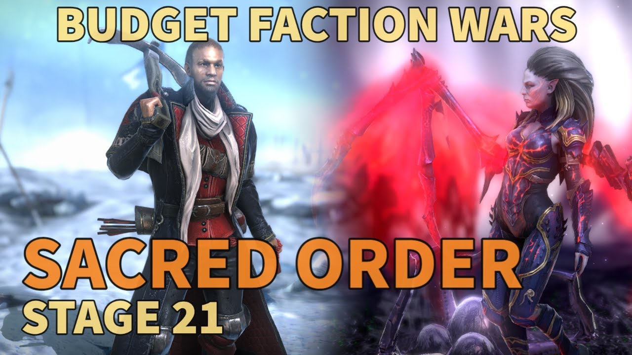 Sacred Order Stage 21 Budget Faction Wars Raid Shadow Legends YouTube