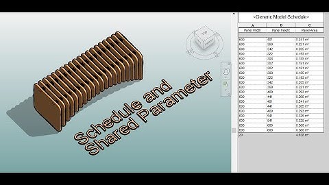 Everyday Revit (Day 309) - Use shared parameter and schedule to calculate the materials