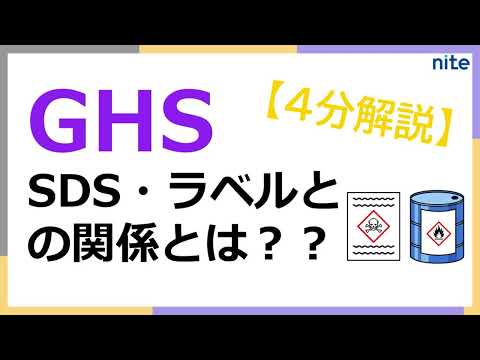 【4分解説】GHS：SDS・ラベルとの関係とは？？