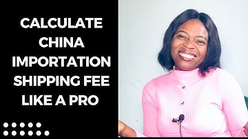Mini importation | How to calculate shipping fee