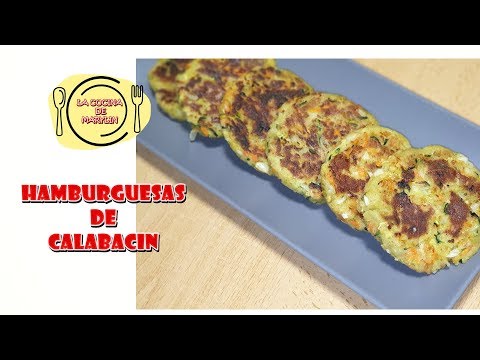 HAMBURGUESAS CASERAS DE CALABACIN
