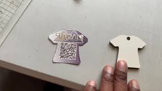 Sublimation Keychains QR CODE