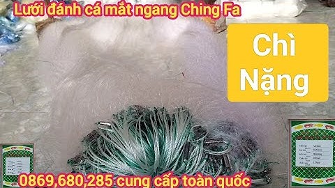 Lưới Đánh Cá Mắt Ngang Ching Fa Lưới Đánh Cá 3 màn Chì Nặng
