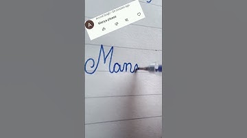 Manya name in cursive writing #cursive#writing#@khushicursivewriting#manya#short