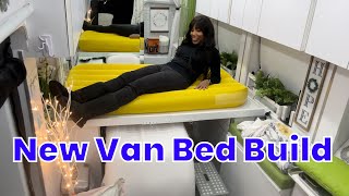 New Van Bed Build | Van Life of a Mobile Esthetician | Ep 92