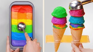 YUMMY ICE CREAM | Amazing Rainbow Cake And Dessert Recipes | So Yummy Chocolate Cake Tutorials