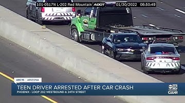 Teen driver arrested after wrong-way incident on Loop 202