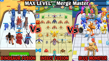 Merge Master Blue Monster vs Insect Fusion vs Dinosaur Fusion Android Gameplay Walkthrough