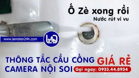 Thông tắc cầu cống Vũng Tàu - Sài Gòn - Thông tắc ống thoát Lavabo