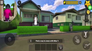 Play as Granny in Scary Teacher 3D | Troll Miss T every day Gameplay screenshot 5