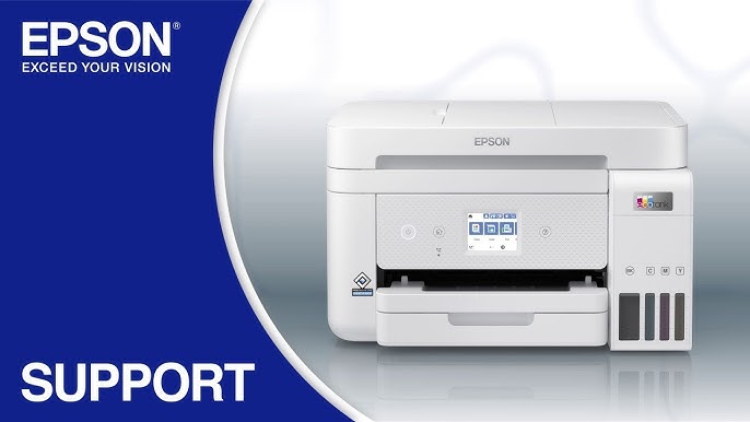 Epson EcoTank ET-4800 Impresora inalámbrica de inyección de tinta a color  Supertank todo en uno, color blanco, impresión de copia y fax - 10.0 ppm