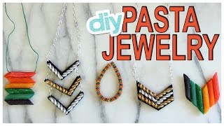 DIY Pasta Jewelry - Do It, Gurl