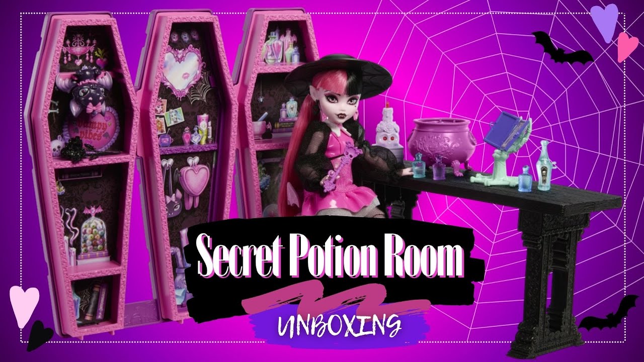 Draculaura's Secret Potion Room 🦇 | Unboxing Monster High G3 - YouTube