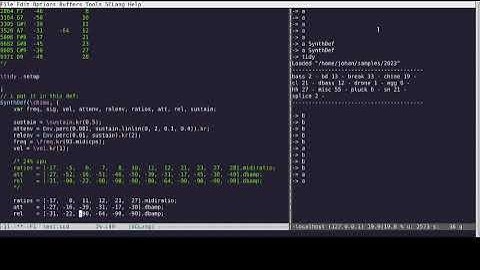 Chime bells in Tidy (additive synthesis)