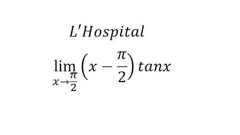 Calculus Help: Find the limit of lim┬(x→π/2)⁡(x-π/2)tanx