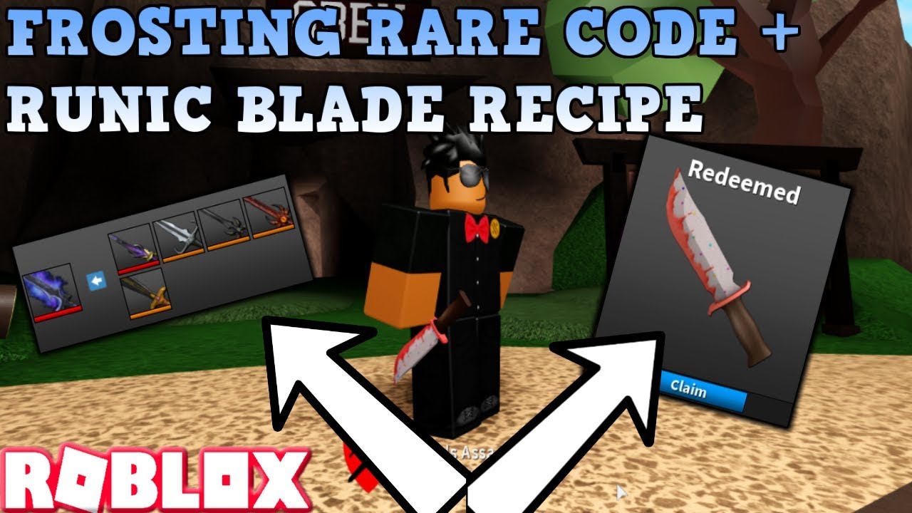 Brand New Frosting Code Knife Runic Blade Crafting Recipe Recipe Changes Roblox Assassin Youtube - new knife crafting recipe roblox assassin youtube