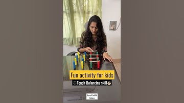 Teach balancing skill to your kids 🧒🏻 |Fun easy prep activity #easyactivities #balancing #kids
