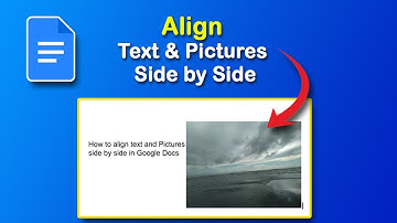 How to align text and Pictures side by side in Google Docs